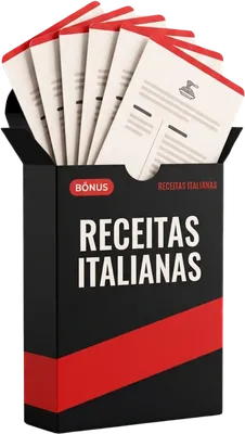 Caixa com as 6 receitas italianas de bônus